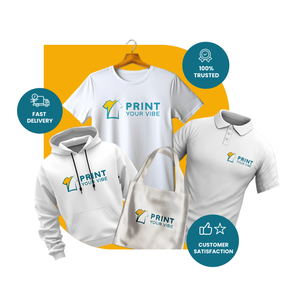 Custom branded apparel printed by Print Your Vibe London