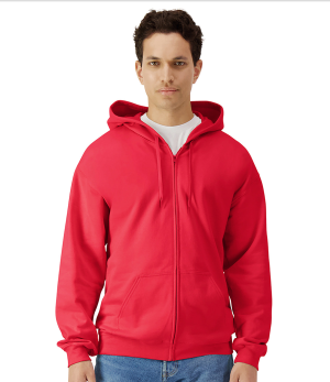Adults Classic Full Zip Hooded Sweatshirt