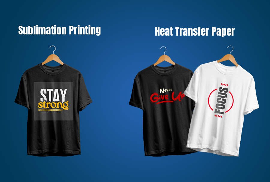Sublimation vs heat transfer printing comparison chart