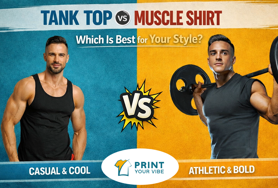 Tank Top vs Muscle Shirt,