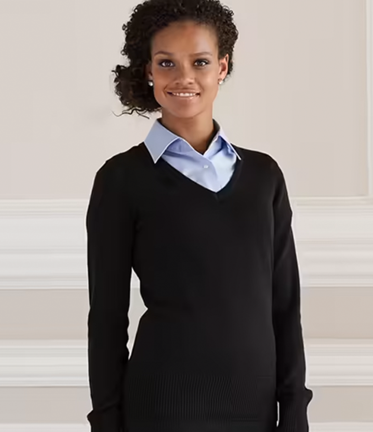 V Neck Knitted Pullover 275 Ladies