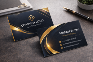 double sided business card