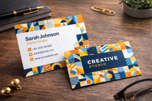 pattern design business card 