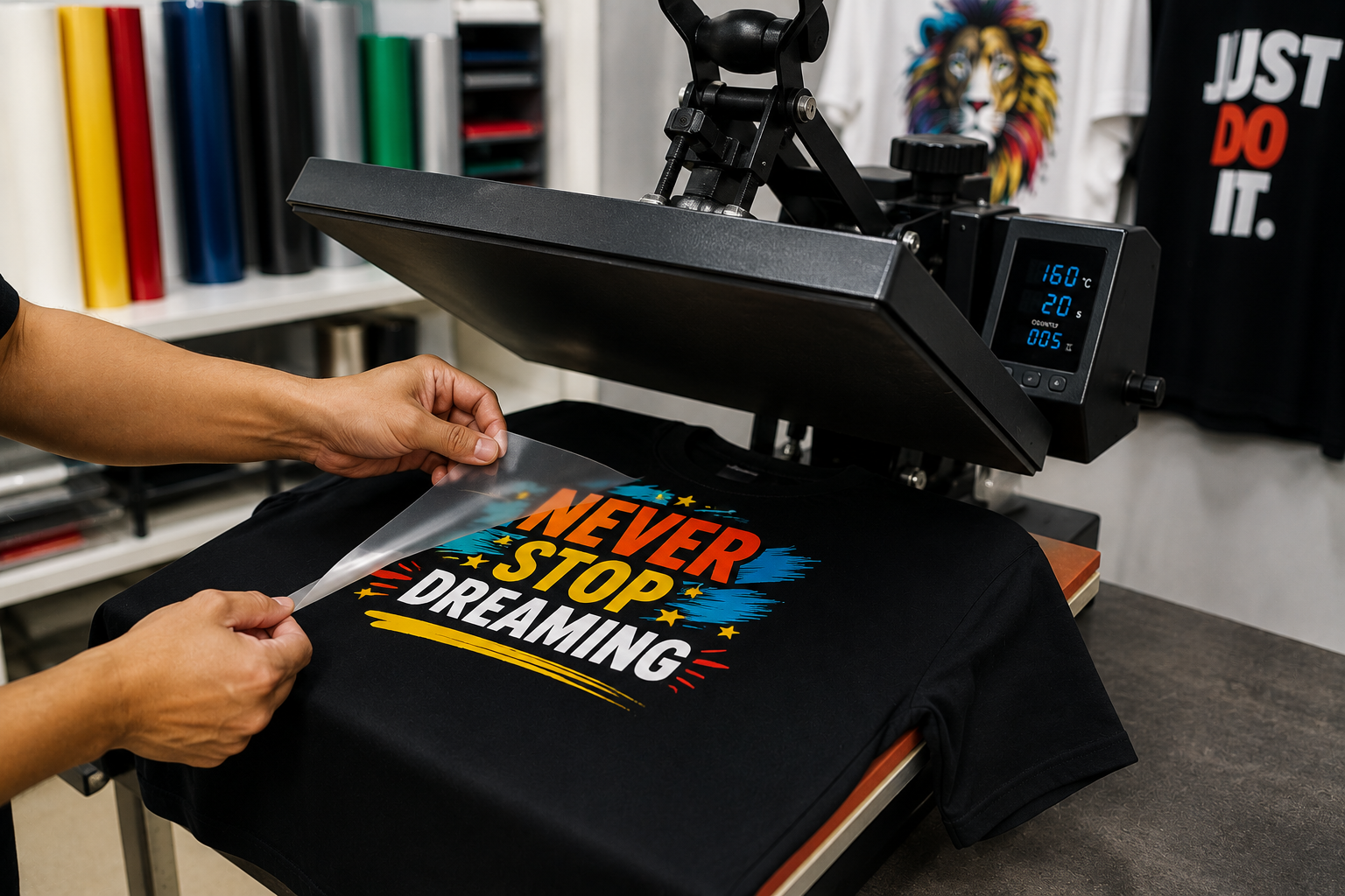 DTF direct-to-film transfer printing at Print Your Vibe London