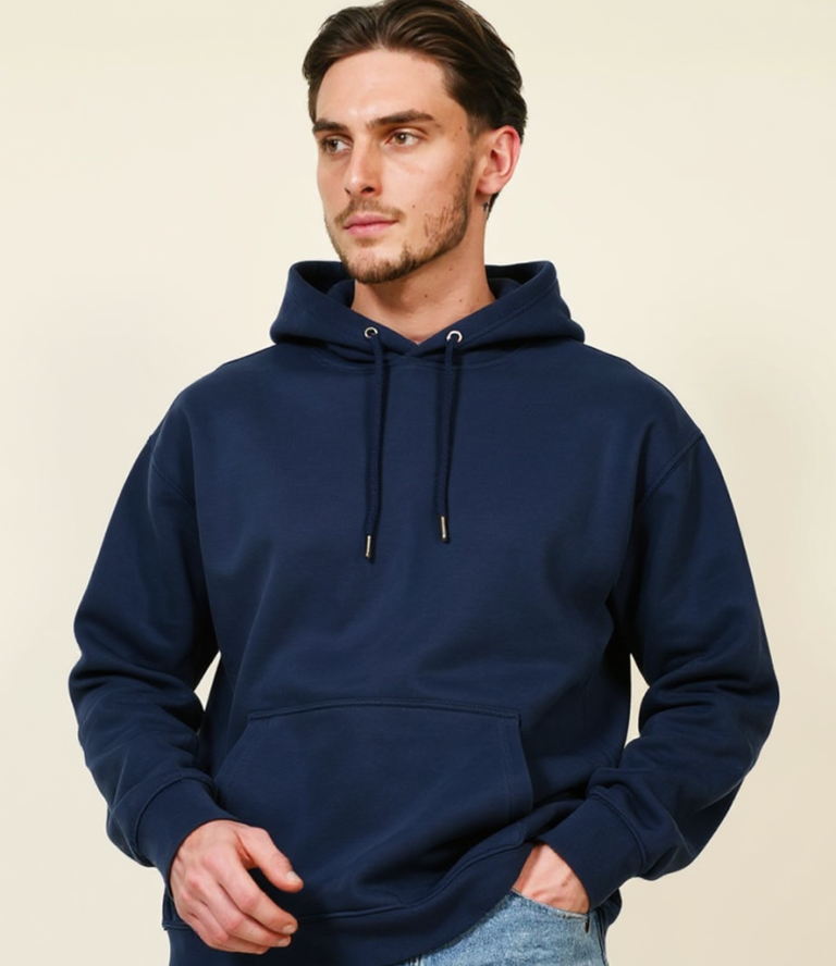 Printed hoodie hood detail for group order